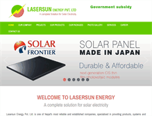 Tablet Screenshot of lasersunenergy.com